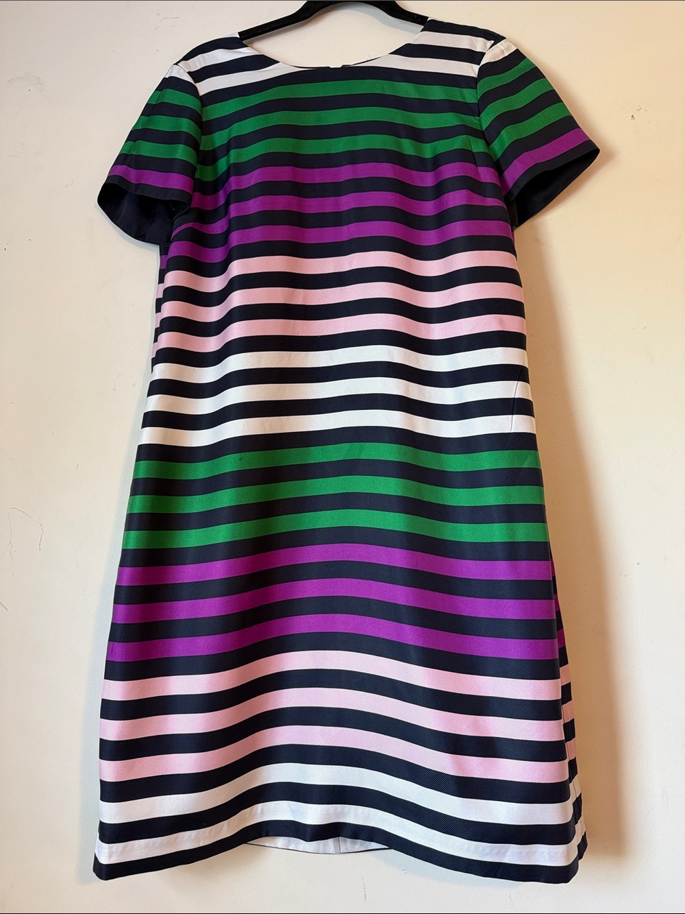 Brooks Brothers Vintage Multicolor Horizontal Stripe Shift Dress Size 10